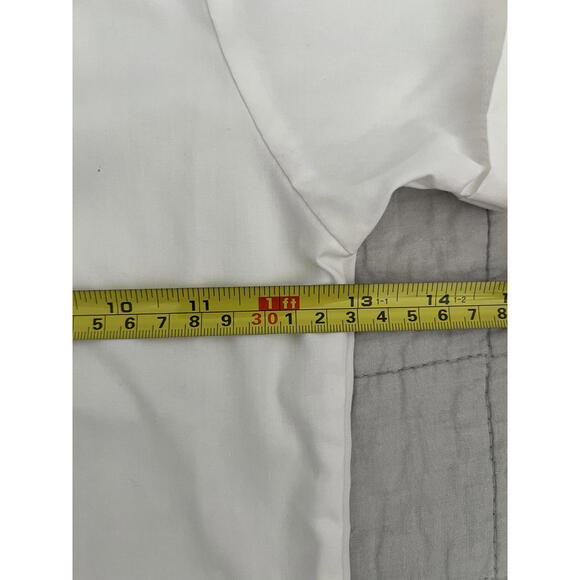 Vintage Imp Originals White Button Down Shirt | Navy Trim | Made in USA - Picture 4 of 5